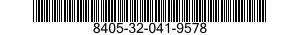 8405-32-041-9578 COVERALLS,MEN'S 8405320419578 320419578