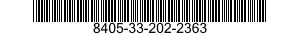 8405-33-202-2363 OVERCOAT,MAN'S 8405332022363 332022363