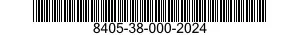 8405-38-000-2024 SHIRT,MAN'S 8405380002024 380002024