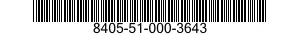 8405-51-000-3643 COAT,MAN'S 8405510003643 510003643