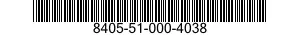 8405-51-000-4038 COAT,MAN'S 8405510004038 510004038