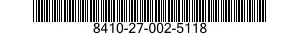 8410-27-002-5118 ELBISE, CEKET-ETEK 8410270025118 270025118