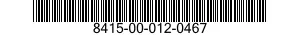 8415-00-012-0467  8415000120467 000120467