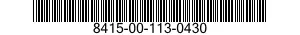 8415-00-113-0430  8415001130430 001130430
