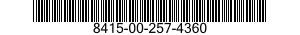 8415-00-257-4360  8415002574360 002574360