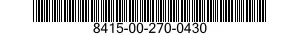 8415-00-270-0430  8415002700430 002700430