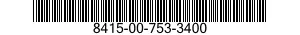 8415-00-753-3400  8415007533400 007533400