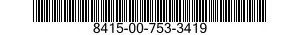 8415-00-753-3419  8415007533419 007533419