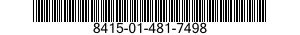 8415-01-481-7498 COVERALLS,ANTI-EXPOSURE 8415014817498 014817498