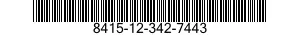 8415-12-342-7443 GLOVE,CHEMICAL PROTECTIVE 8415123427443 123427443