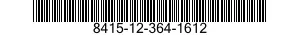 8415-12-364-1612 CLOTHING OUTFIT,NUCLEAR,BIOLOGICAL AND CHEMICAL CONTAMINANTS PROTECTIVE 8415123641612 123641612