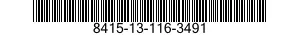 8415-13-116-3491 CLOTHING OUTFIT,NUCLEAR,BIOLOGICAL AND CHEMICAL CONTAMINANTS PROTECTIVE 8415131163491 131163491