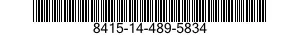 8415-14-489-5834 CLOTHING OUTFIT,NUCLEAR,BIOLOGICAL AND CHEMICAL CONTAMINANTS PROTECTIVE 8415144895834 144895834