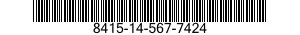 8415-14-567-7424 TROUSERS,COMBAT 8415145677424 145677424