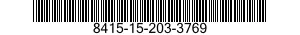 8415-15-203-3769 COVERALLS,TOXICOLOGICAL AGENTS PROTECTIVE 8415152033769 152033769