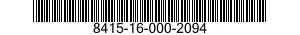 8415-16-000-2094 LINER,EXTREME COLD WEATHER JACKET 8415160002094 160002094