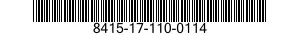 8415-17-110-0114 COVERALLS,DISPOSABLE 8415171100114 171100114