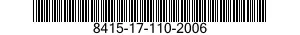 8415-17-110-2006 TROUSERS,NUCLEAR,BIOLOGICAL AND CHEMICAL CONTAMINANTS PROTECTIVE 8415171102006 171102006