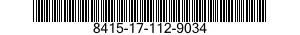8415-17-112-9034 COVERALLS,FIREMEN'S 8415171129034 171129034