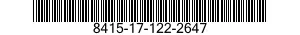 8415-17-122-2647 TRUNKS,UTILITY 8415171222647 171222647