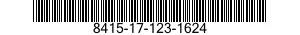 8415-17-123-1624 OVERALLS,CHEMICAL AND OIL PROTECTIVE 8415171231624 171231624