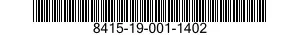 8415-19-001-1402 COVERALLS,FIREMEN'S 8415190011402 190011402