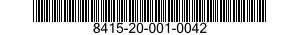 8415-20-001-0042 JACKET,WET WEATHER 8415200010042 200010042