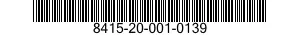 8415-20-001-0139 JACKET,WET WEATHER 8415200010139 200010139
