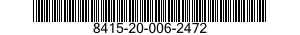 8415-20-006-2472 OVERALLS,WET WEATHER 8415200062472 200062472