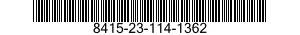 8415-23-114-1362 COVER,FIREMAN'S COAT,HEAT PROTECTIVE 8415231141362 231141362