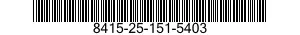 8415-25-151-5403 COVERALLS,FLYERS' 8415251515403 251515403
