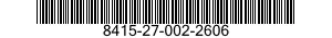 8415-27-002-2606 SUIT,MAN'S 8415270022606 270022606