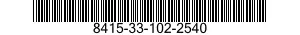 8415-33-102-2540 GLOVES,CHEMICAL AND OIL PROTECTIVE 8415331022540 331022540