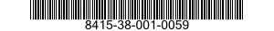 8415-38-001-0059 GLOVES,MEN'S 8415380010059 380010059