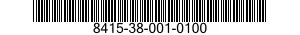 8415-38-001-0100 JACKET,COLD WEATHER 8415380010100 380010100