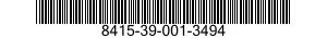8415-39-001-3494 CLOTHING OUTFIT,SERVICE UNIFORM 8415390013494 390013494