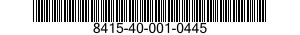 8415-40-001-0445 JACKET,COLD WEATHER 8415400010445 400010445