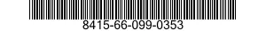 8415-66-099-0353 COVERALLS,DISPOSABLE 8415660990353 660990353