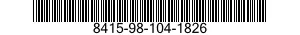 8415-98-104-1826 T-SHIRT,ATHLETE'S 8415981041826 981041826