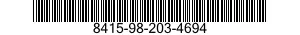 8415-98-203-4694 COVERALLS,SAFETY,INDUSTRIAL 8415982034694 982034694