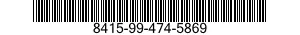 8415-99-474-5869 COVERALLS,FLYERS' ANTIEXPOSURE 8415994745869 994745869