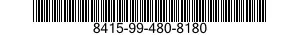 8415-99-480-8180 PROTECTIVE CLOTHING SET,CHEMICAL AGENTS 8415994808180 994808180