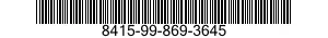 8415-99-869-3645 OVERALLS,CHEMICAL AND OIL PROTECTIVE 8415998693645 998693645