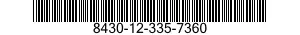 8430-12-335-7360  8430123357360 123357360