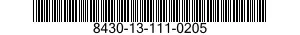 8430-13-111-0205  8430131110205 131110205