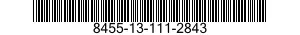 8455-13-111-2843 BADGE,RATING 8455131112843 131112843