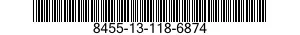 8455-13-118-6874 INSIGNIA,COLLAR,BRANCH OF SERVICE 8455131186874 131186874