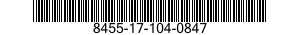 8455-17-104-0847 ONDERSCHEIDINGSTEKE 8455171040847 171040847