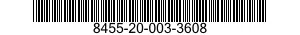 8455-20-003-3608 BADGE,IDENTIFICATION 8455200033608 200033608