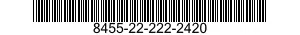8455-22-222-2420  8455222222420 222222420
